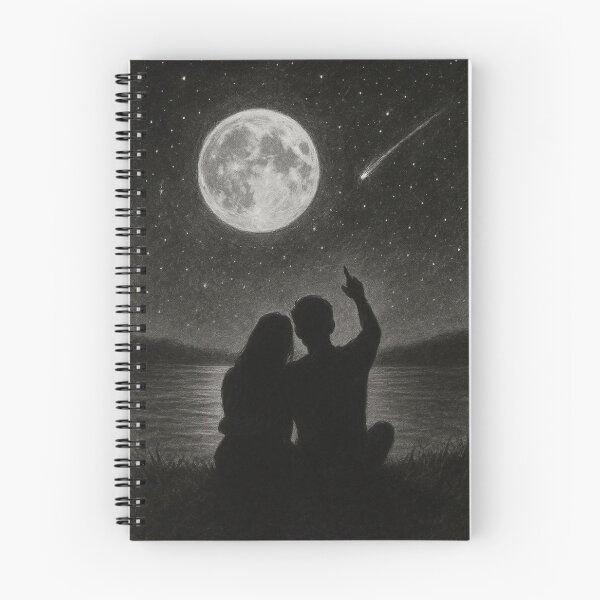Item preview, Under the Moonlight – Romantic Stargazing Couple designed and sold by aloksahu123.