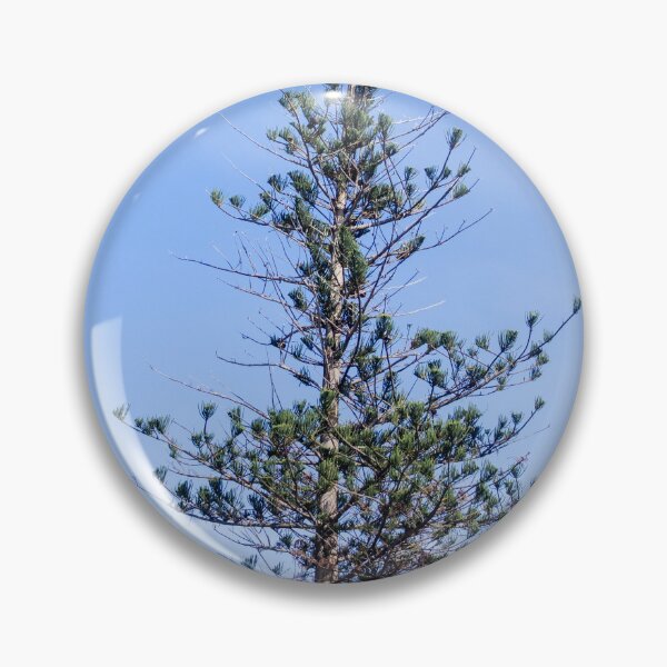 Item preview, Solitary Pine Tree Against Clear Blue Sky Over Rocky Mediterranean Hillside Landscape designed and sold by Nmallia.