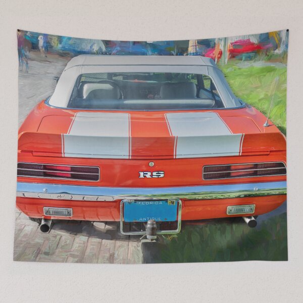 Item preview, 1969 Orange White Camaro RS 302 Convertible designed and sold by RichFrancoCars.