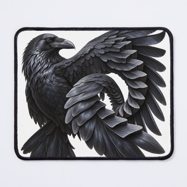 Item preview, Impossible Raven Wing Stairway Surreal Art designed and sold by GraffiCity.