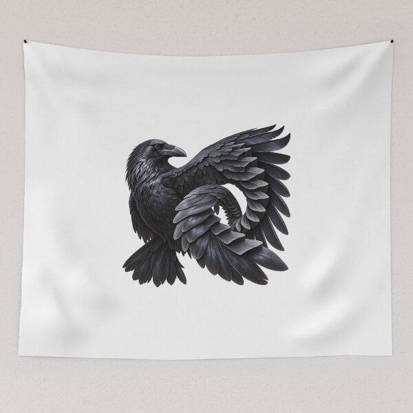 Item preview, Impossible Raven Wing Stairway Surreal Art designed and sold by ROVVI.