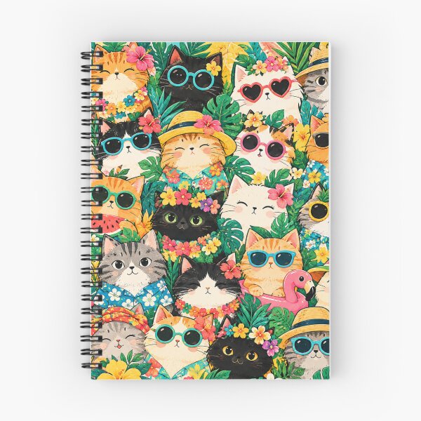 Item preview, Colorful Nordic Tropical & Rainbow Cat Pattern designed and sold by Aramdesing.