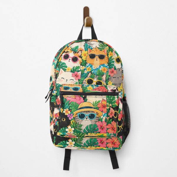 Item preview, Colorful Nordic Tropical & Rainbow Cat Pattern designed and sold by Aramdesing.