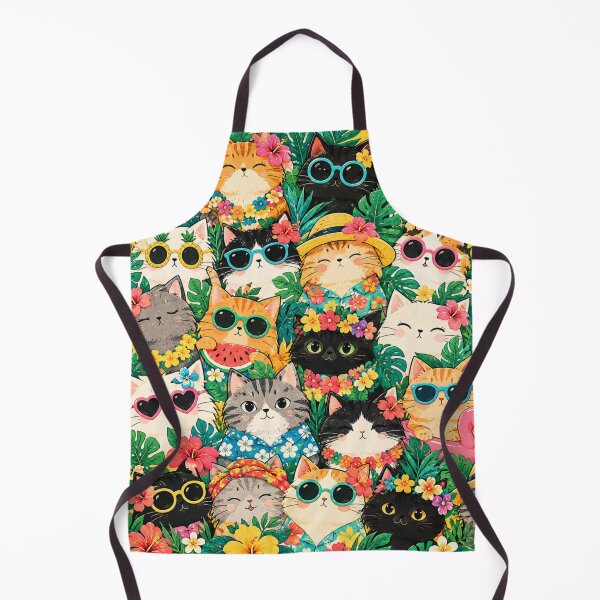 Item preview, Colorful Nordic Tropical & Rainbow Cat Pattern designed and sold by Aramdesing.