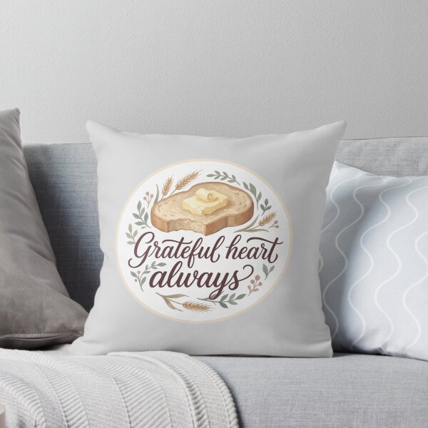 Item preview, Grateful Heart Always Bread Badge Design designed and sold by hattie's.