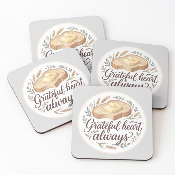 Item preview, Grateful Heart Always Bread Badge Design designed and sold by hattie's.