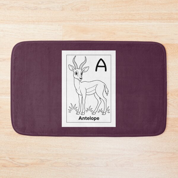Item preview, Antelope Letter A Design designed and sold by ZedColors.