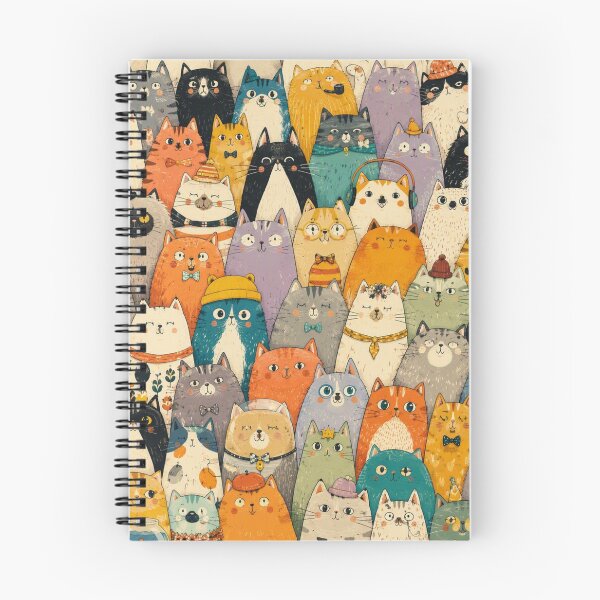 Item preview, Colorful Nordic Tropical & Rainbow Cat Pattern designed and sold by Aramdesing.