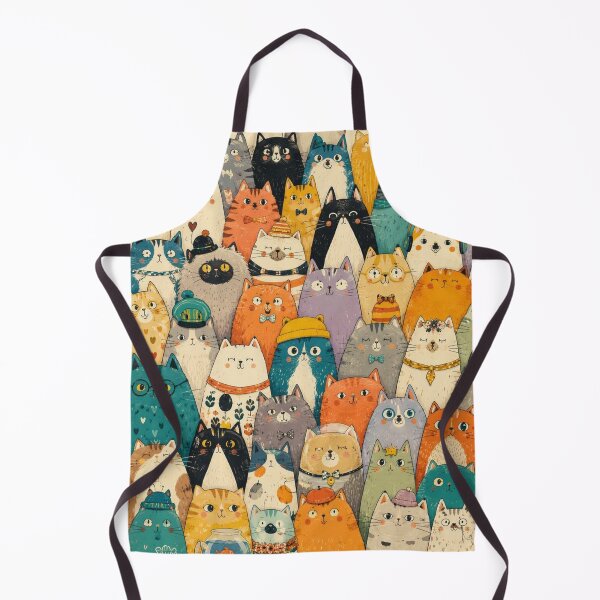 Item preview, Colorful Nordic Tropical & Rainbow Cat Pattern designed and sold by Aramdesing.