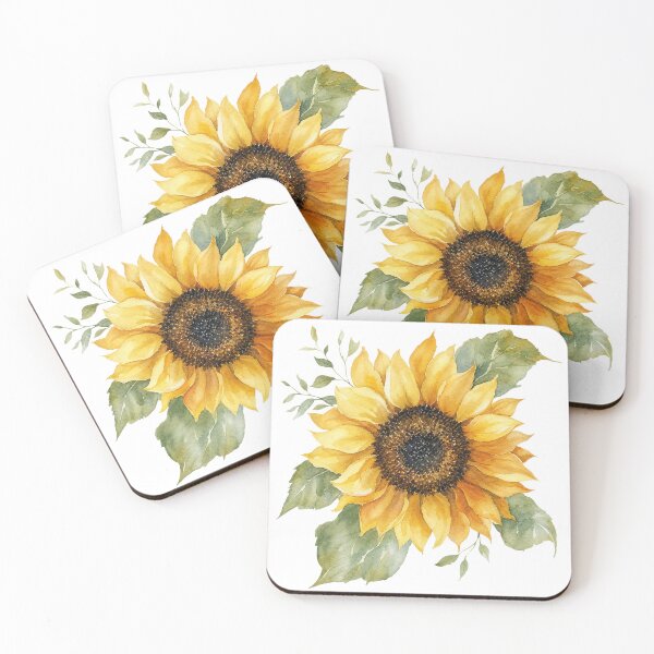 Item preview, Cottagecore Watercolor Painted Sunflower Aesthetic Botanical Art HD Store designed and sold by bard-art.