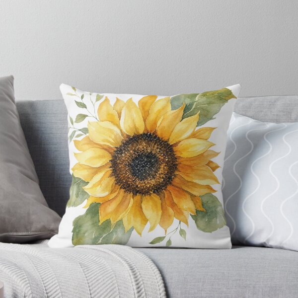 Item preview, Cottagecore Watercolor Painted Sunflower Aesthetic Botanical Art HD Store designed and sold by bard-art.