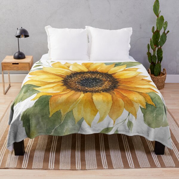 Item preview, Cottagecore Watercolor Painted Sunflower Aesthetic Botanical Art HD Store designed and sold by bard-art.
