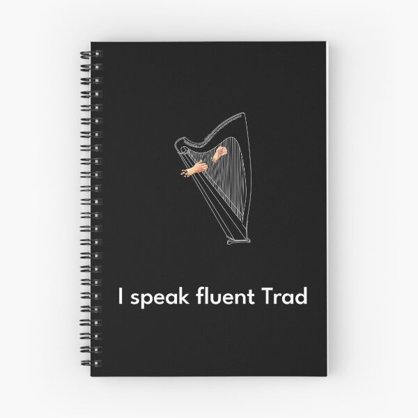 Item preview, Hablo con fluidez el arpa tradicional blanca. designed and sold by TraDArt.