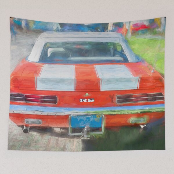 Item preview,  1969 Orange White Camaro RS 302 Convertible designed and sold by RichFrancoCars.