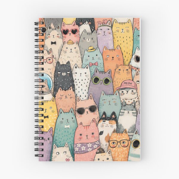 Item preview, Colorful Nordic Tropical & Rainbow Cat Pattern designed and sold by Aramdesing.