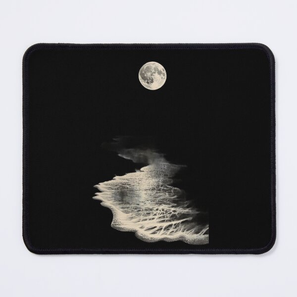 Item preview, Moonlit Ocean Waves – Minimalist Coastal Night Aesthetic designed and sold by aloksahu123.