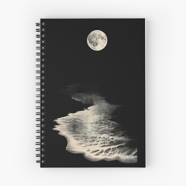Item preview, Moonlit Ocean Waves – Minimalist Coastal Night Aesthetic designed and sold by aloksahu123.