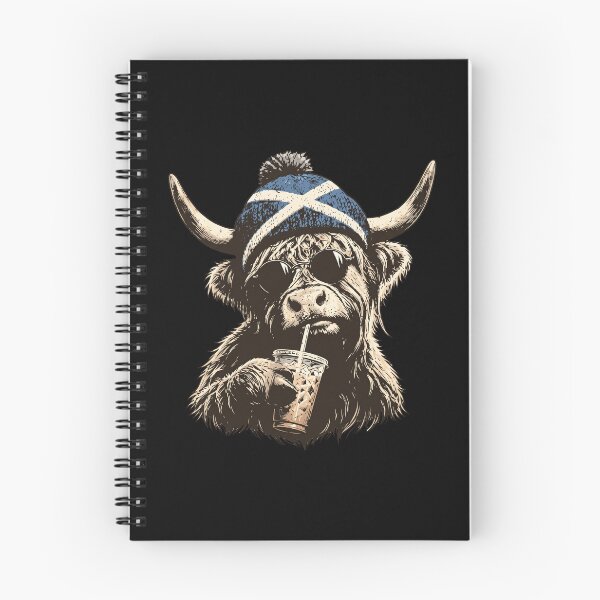 Item preview, Scottish Highland Cow - Saltire Beanie - Iced Coffee designed and sold by theandroidvivz.
