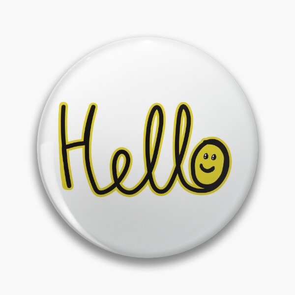 Item preview, Hello (with smiley face) designed and sold by SombreroDoodles.