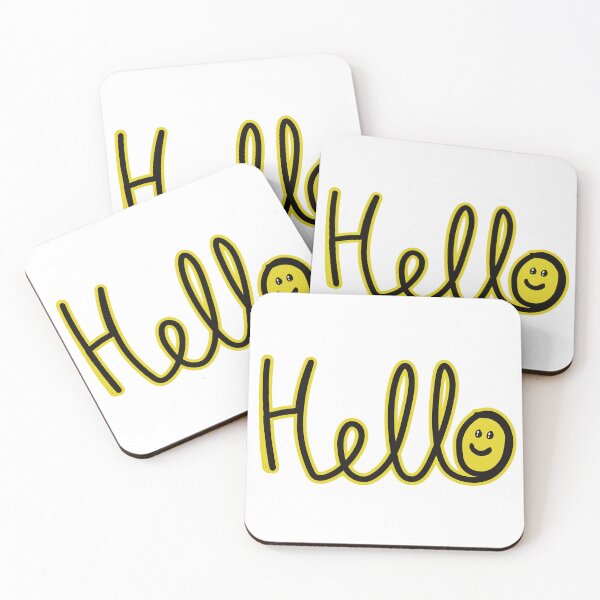 Item preview, Hello (with smiley face) designed and sold by SombreroDoodles.