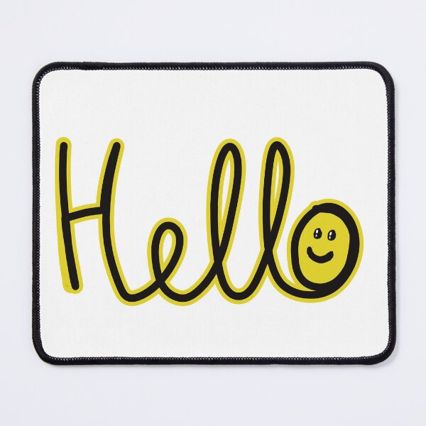 Item preview, Hello (with smiley face) designed and sold by SombreroDoodles.
