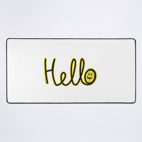 Item preview, Hello (with smiley face) designed and sold by SombreroDoodles.