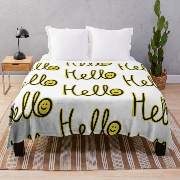Item preview, Hello (with smiley face) designed and sold by SombreroDoodles.