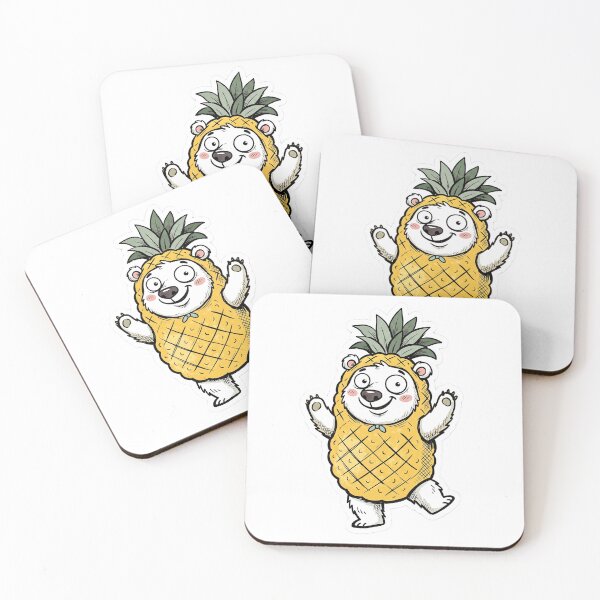 Item preview, Happy Bear in Pineapple Costume designed and sold by Jackal's Box of Chaos.