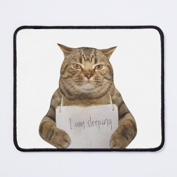 Item preview, I Am Sleeping Funny Cat Sleepy Cat Meme Humor Design designed and sold by selvashop.