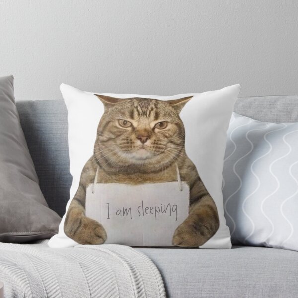 Item preview, I Am Sleeping Funny Cat Sleepy Cat Meme Humor Design designed and sold by selvashop.