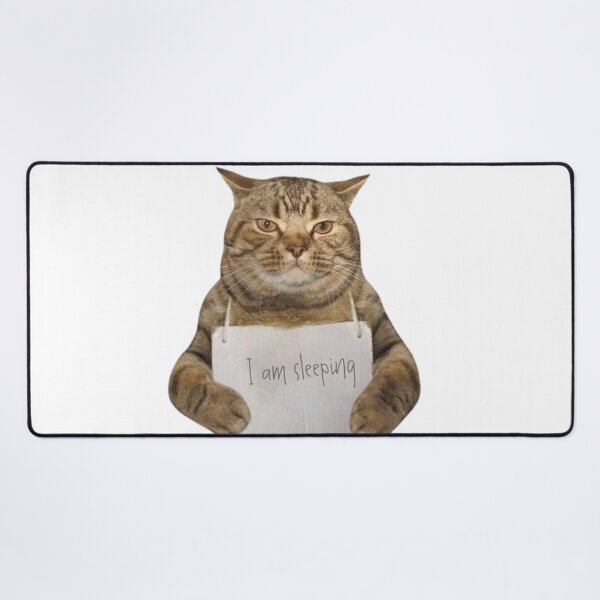 Item preview, I Am Sleeping Funny Cat Sleepy Cat Meme Humor Design designed and sold by selvashop.
