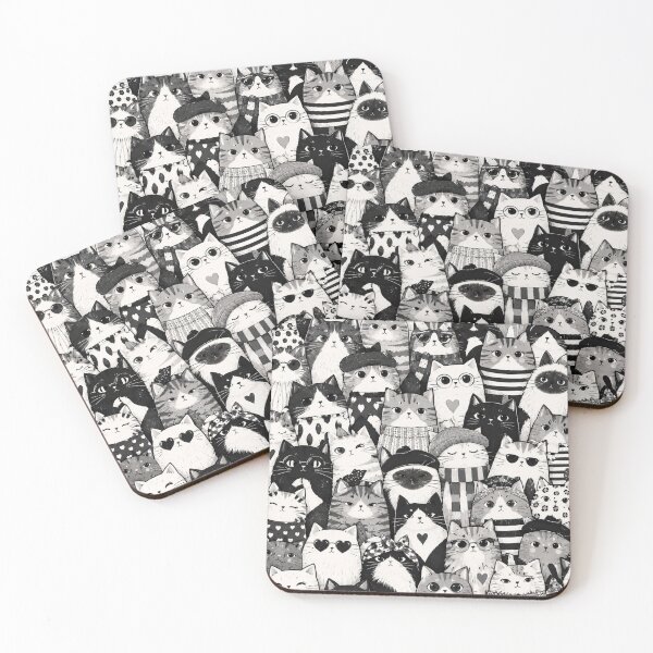 Item preview, Colorful Nordic Tropical Cat Pattern designed and sold by Aramdesing.