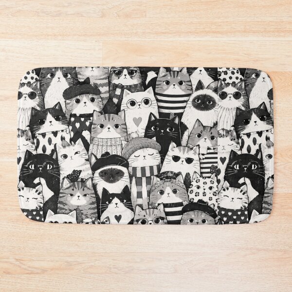 Item preview, Colorful Nordic Tropical Cat Pattern designed and sold by Aramdesing.