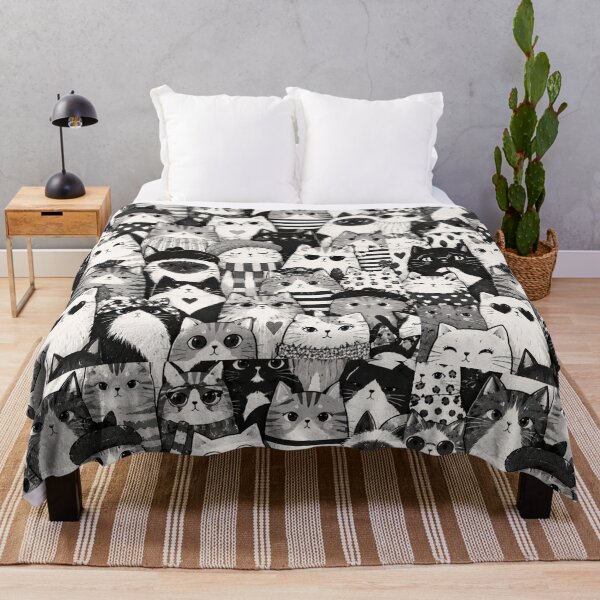 Item preview, Colorful Nordic Tropical Cat Pattern designed and sold by Aramdesing.