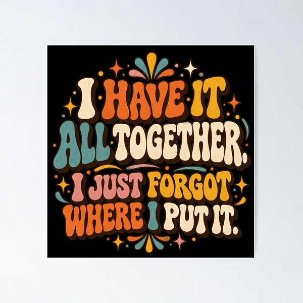 Item preview, Retro scattered quote in groovy typography designed and sold by Side Quest Co..