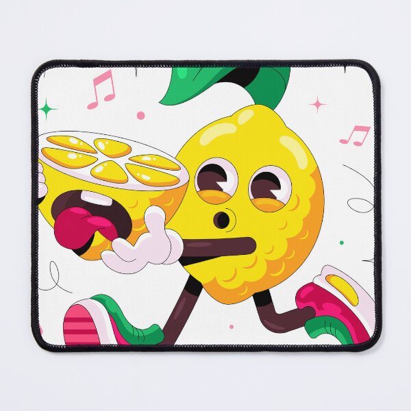 Item preview, Cute Funny Running Lemon Cartoon Illustration designed and sold by DesignByUmza.