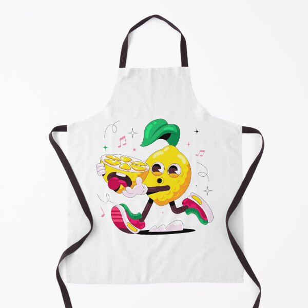 Item preview, Cute Funny Running Lemon Cartoon Illustration designed and sold by DesignByUmza.