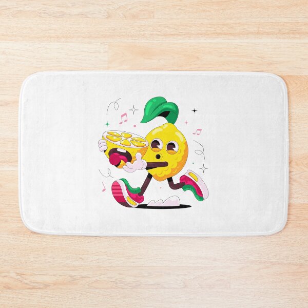 Item preview, Cute Funny Running Lemon Cartoon Illustration designed and sold by DesignByUmza.