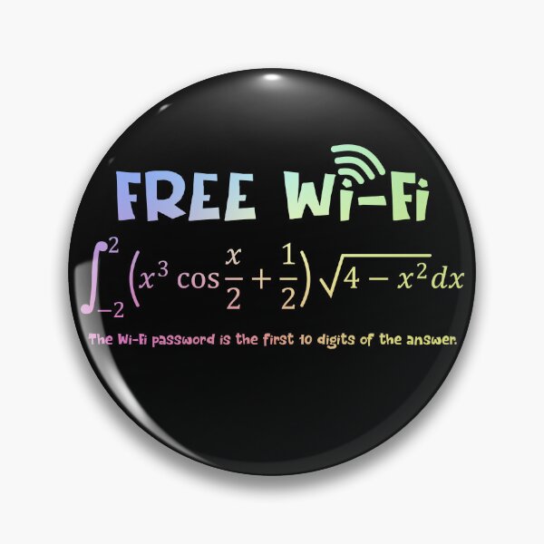 Item preview, Free WiFi Funny Nerdy Math Equation Gift for Men designed and sold by ScienceCorner.