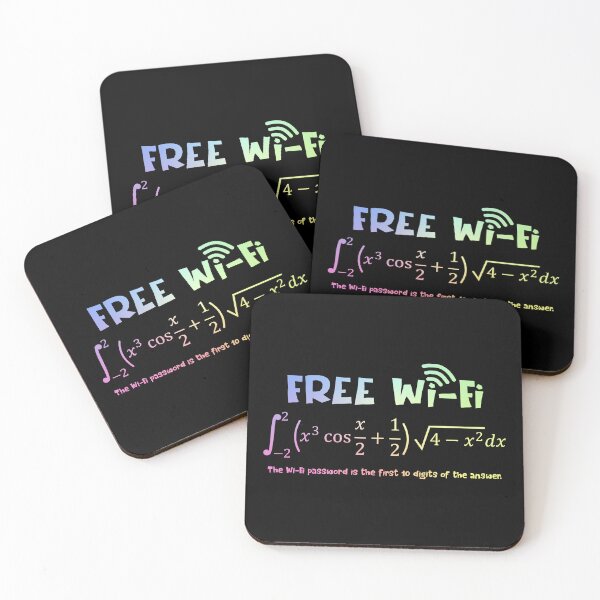 Item preview, Free WiFi Funny Nerdy Math Equation Gift for Men designed and sold by ScienceCorner.