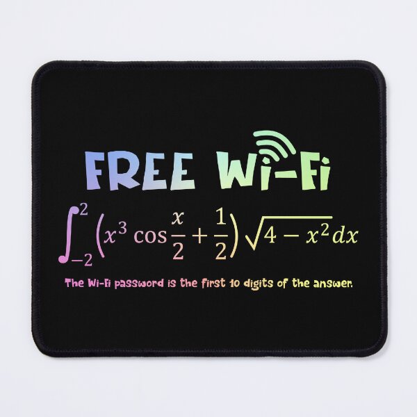 Item preview, Free WiFi Funny Nerdy Math Equation Gift for Men designed and sold by ScienceCorner.
