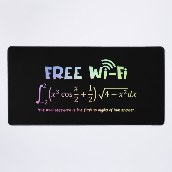 Item preview, Free WiFi Funny Nerdy Math Equation Gift for Men designed and sold by ScienceCorner.