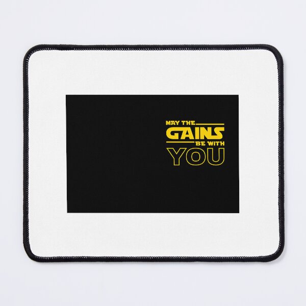 Item preview, Motivational Fitness Design - May The Gains Be With You Gym Workout Inspiration designed and sold by madd4578.