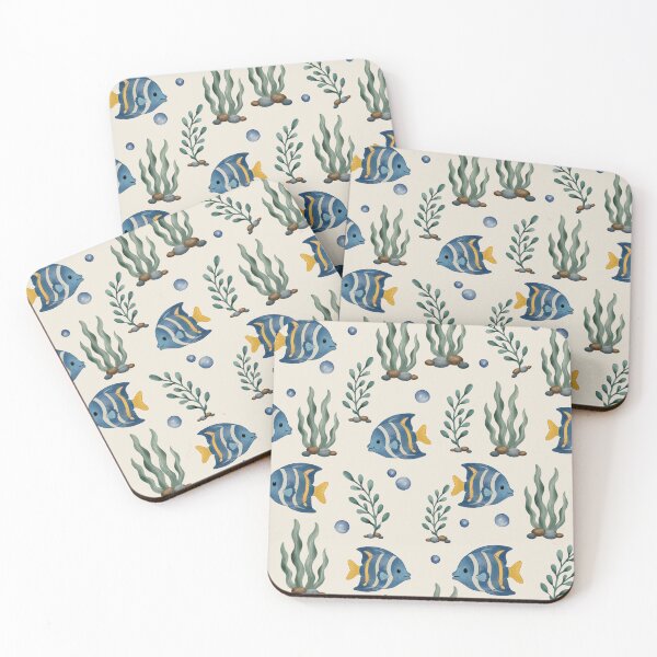 Item preview, Tropical Fish Seaweed Seamless Pattern designed and sold by SheHood.