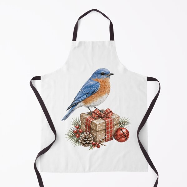 Item preview, Bluebird Christmas Ornament - Vintage Holiday designed and sold by JessArty ⭐⭐⭐⭐⭐.