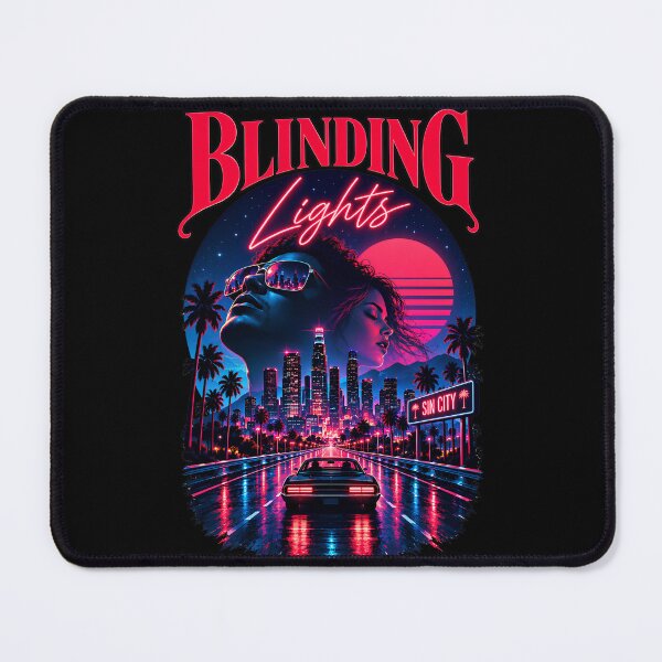 Item preview, Blinding Lights | Neon Noir Synthwave Poster designed and sold by Extravanganzza.