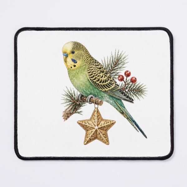 Item preview, Yellow Bird Christmas Greenery - Vintage Holiday designed and sold by JessArty ⭐⭐⭐⭐⭐.