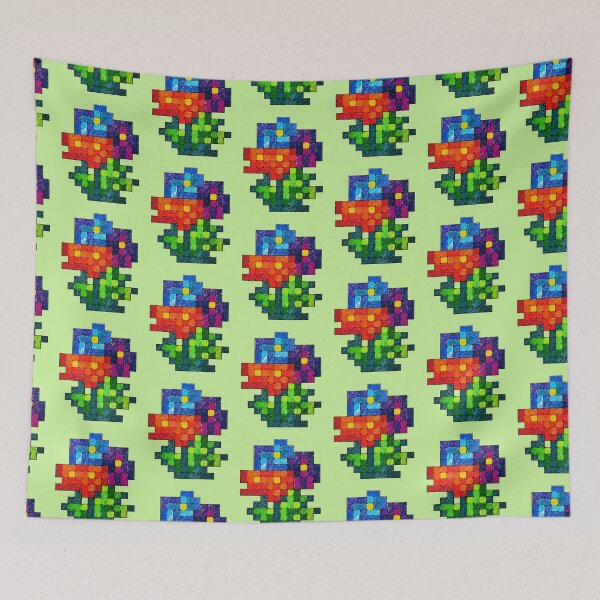 Item preview, Hand Drawn Pixel Bouquet designed and sold by Shift-Tab.