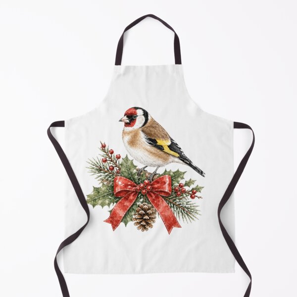 Item preview, Goldfinch Christmas Holly - Festive Winter Bird designed and sold by JessArty ⭐⭐⭐⭐⭐.