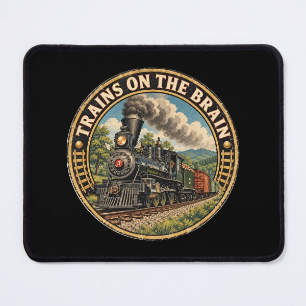 Item preview, Steam Locomotive Sierra 3 Ten-Wheeler Trains on the Brain designed and sold by Maljonic.